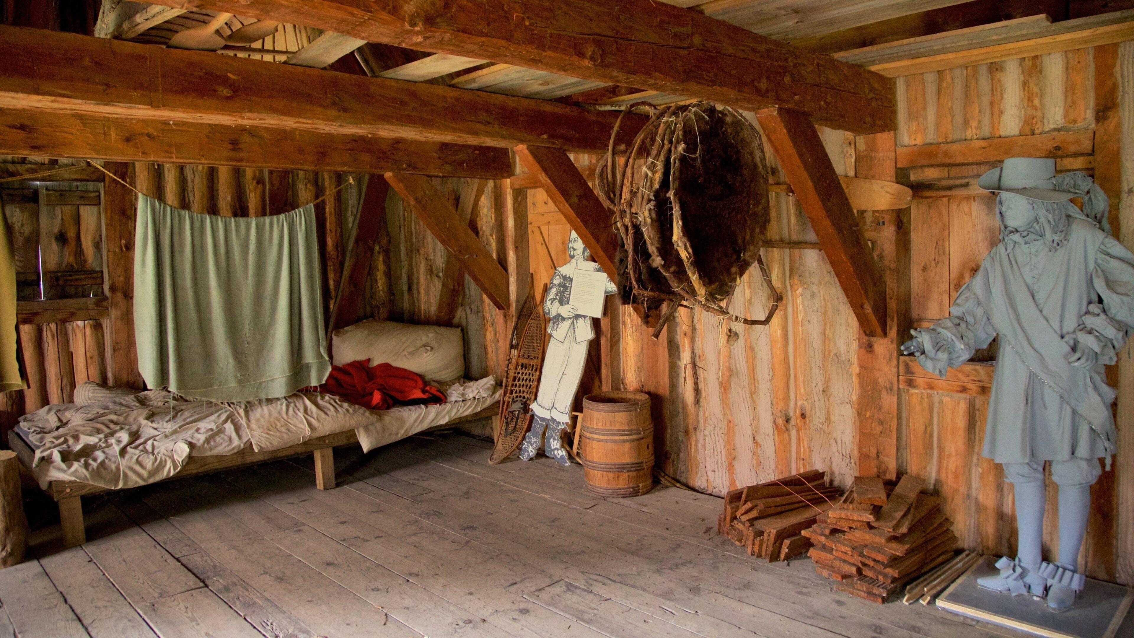 Sainte Marie among the Iroquois showing interior views