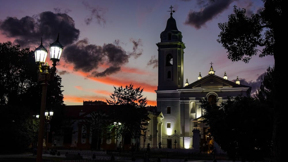 Chiesa al tramonto. (Buenos Aires-Nuestra Senora del Pilar)