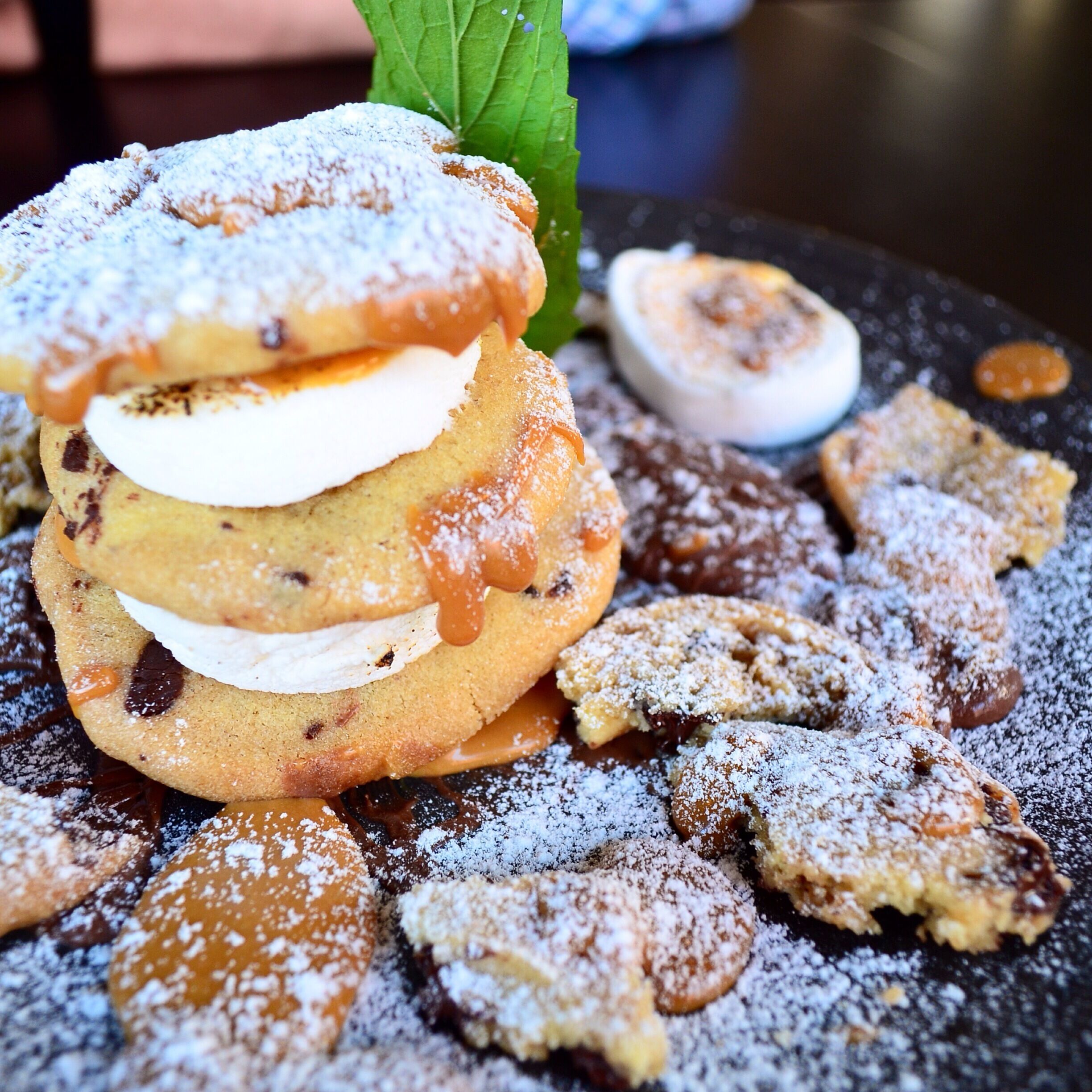 Everything that I like in one plate :) s'more: choc chips cookies, marshmallows and Nutella... #amazing #food #perth #restaurant