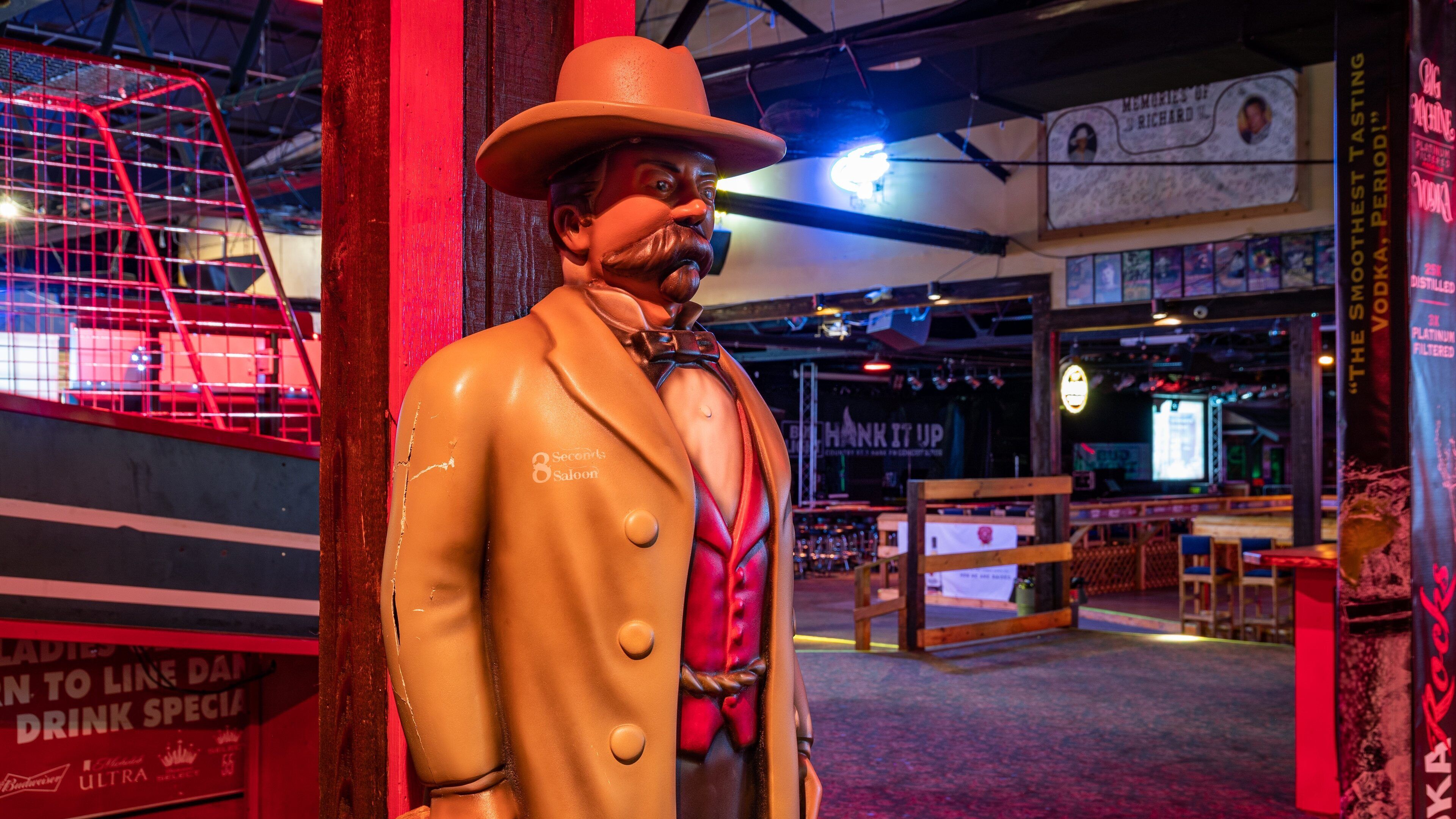 8 Seconds Saloon featuring interior views and a bar