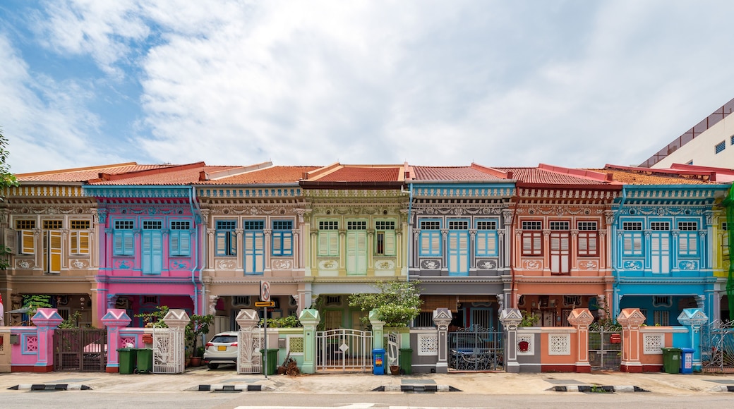 Panorama image of Peranakan House at Katong area.