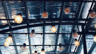 The golden hanging light bulbs lit up the glass house of The Toast Cafe and gave the big space a magical aesthetic. Have a seat and enjoy a cup of coffee with friends in the cozy cafe.
#lifeatexpedia #lights #hanginglights