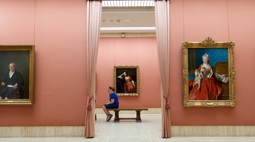 Timken Museum of Art featuring interior views and art