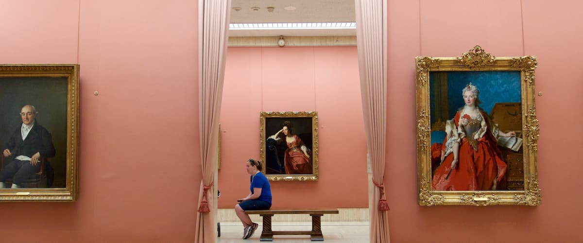 Timken Museum of Art featuring interior views and art