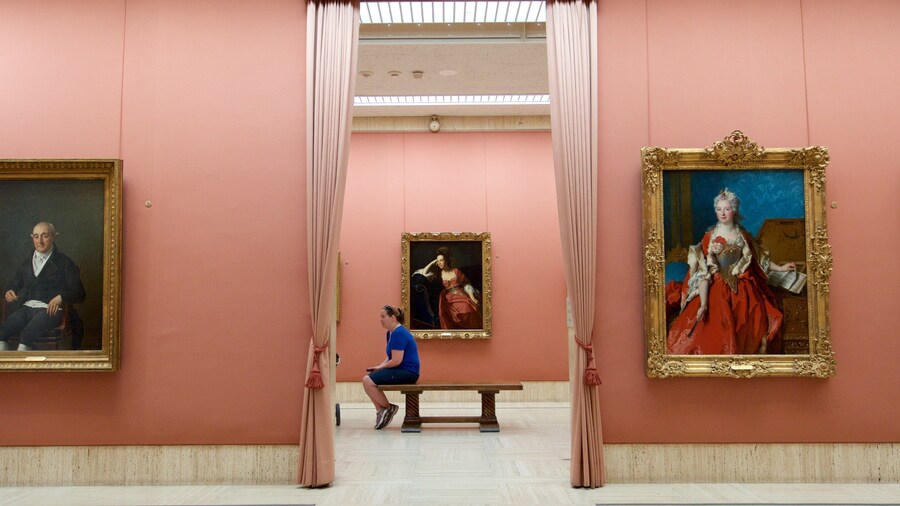 Timken Museum of Art featuring interior views and art