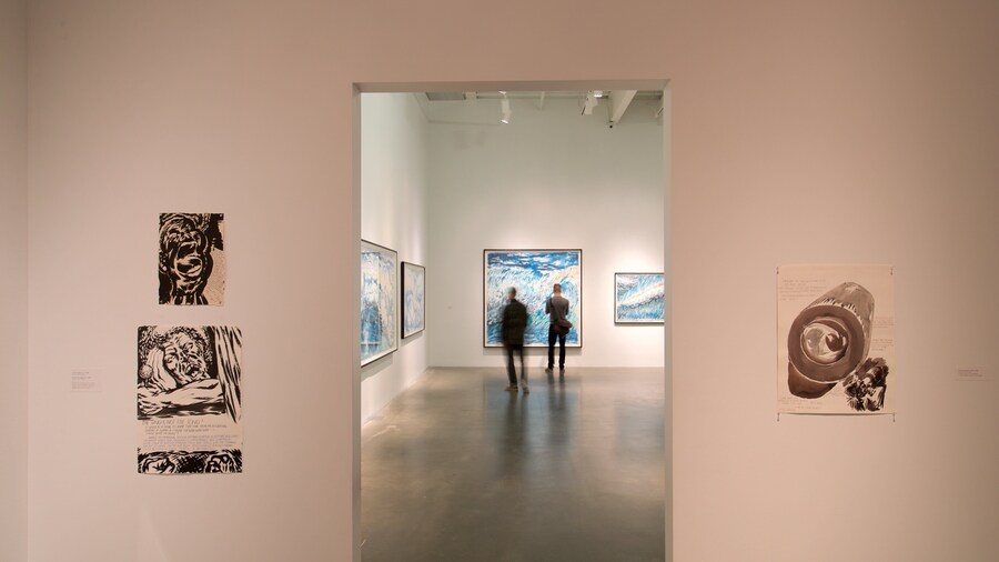 New Museum que incluye vistas interiores y arte y también una pareja
