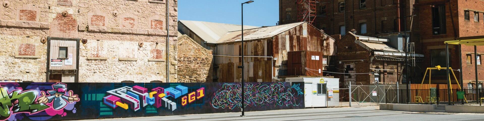 Port Adelaide featuring outdoor art