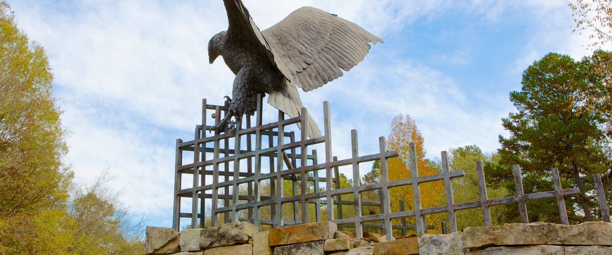 Carolina Raptor Center ซึ่งรวมถึง ศิลปะกลางแจ้ง และ อนุสาวรีย์หรือรูปปั้น