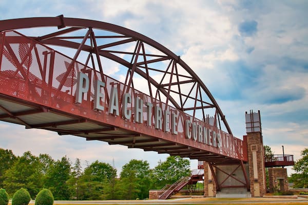 Peachtree Corners sign in Norcross Georgia