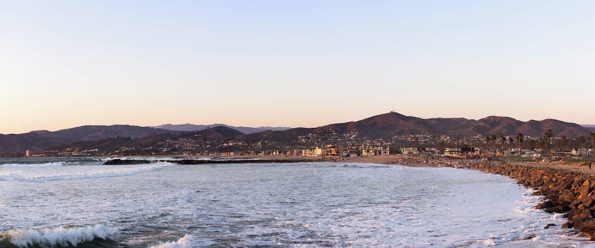 A panoramic view from the bronze mermaid statue at Soter's Point. The place was just a strip of rocky breakwater area until it was developed a few years back. Now park goers and visitors frequent the once neglected place.