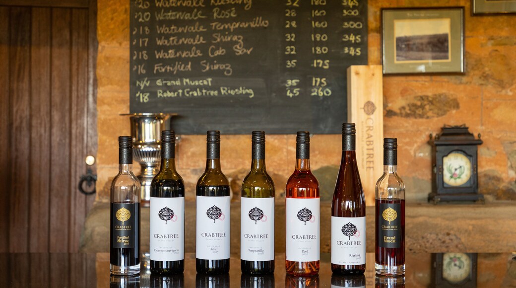 Crabtree Watervale Wines which includes interior views and drinks or beverages