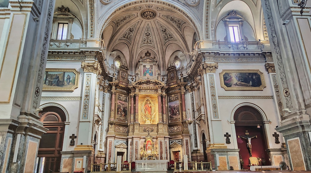 Main altar and architecture of the basilica of the Sacred Heart of Jesus in Valencia