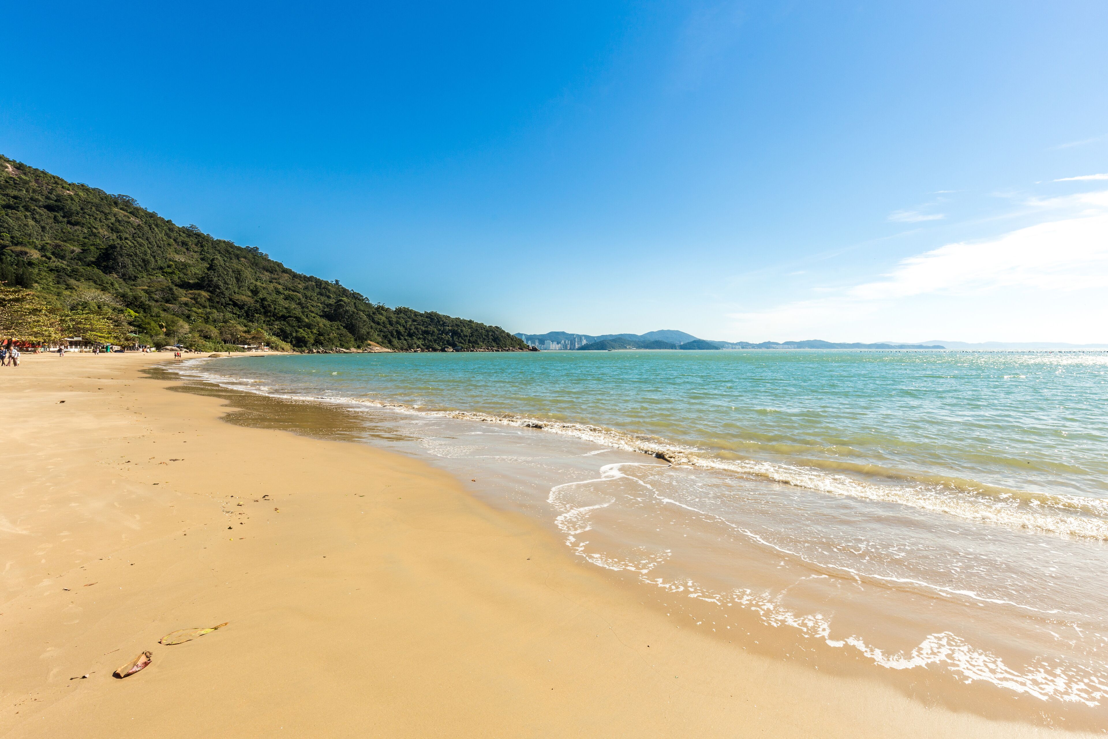 View of Laranjeiras Beach, Balneario Camboriu. Santa Catarina