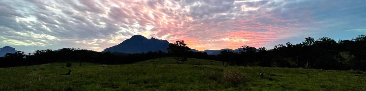 Beautiful cotton candy sky