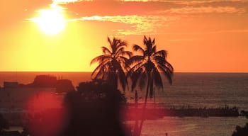 The bay of San Juan del Sur at Sunset