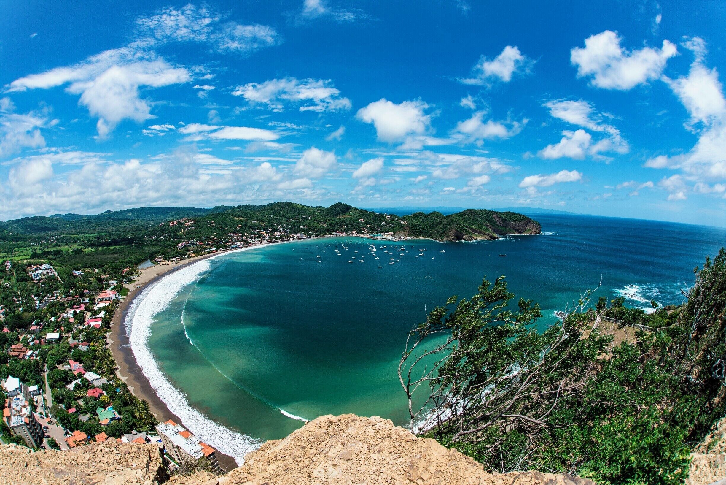 The view of San Juan Del Sur from the Christ of the Mercy vista. #BeachBound