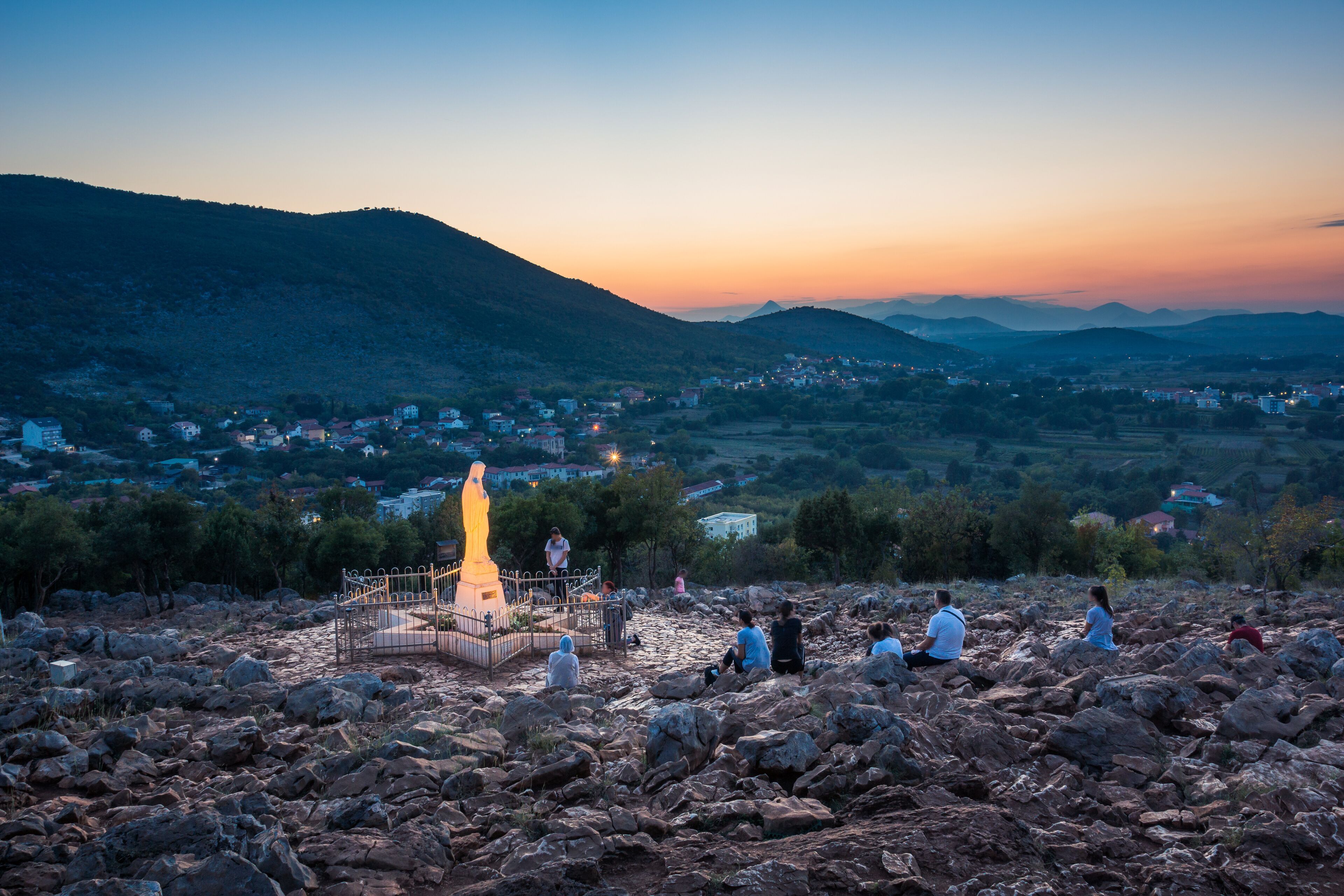 Statue of Virgin Mary in Medjugorje, Bosnia and Herzegovina