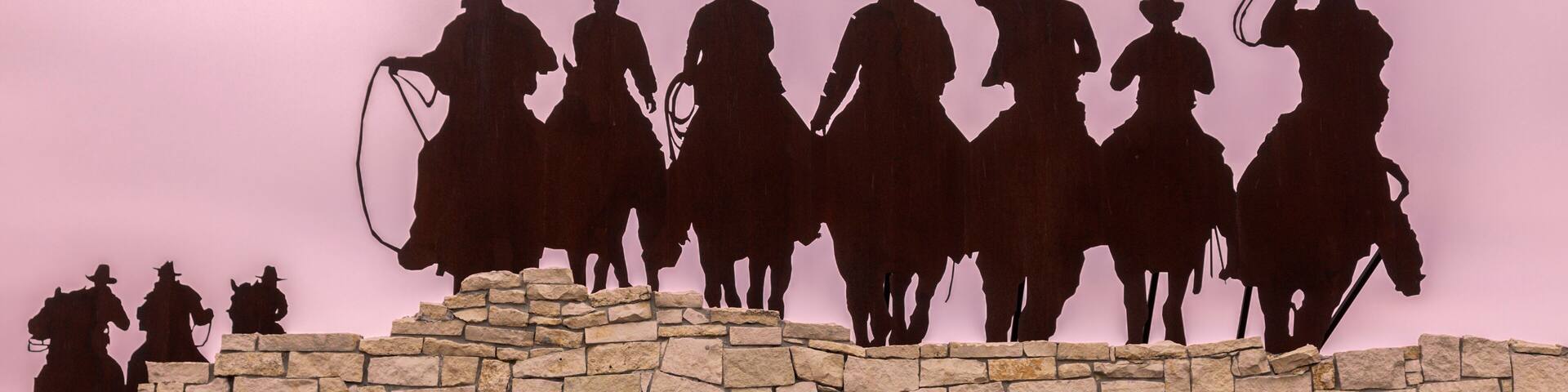 Dodge City welcome sign. Dodge City, Kansas, USA.