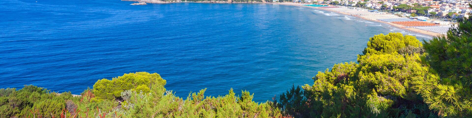 Summer landscape of Mediterranean sea coast