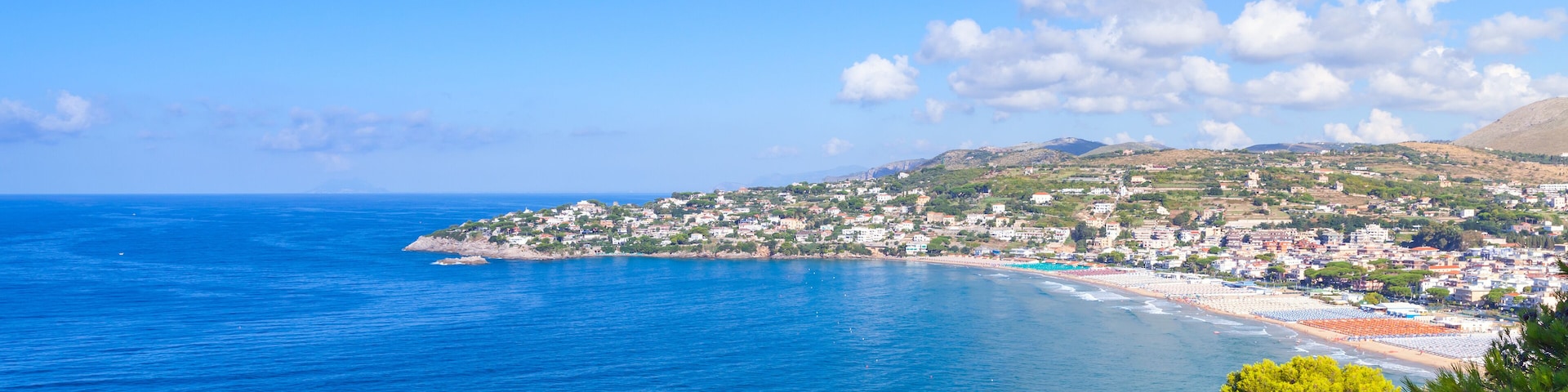 Summer landscape of Mediterranean sea coast
