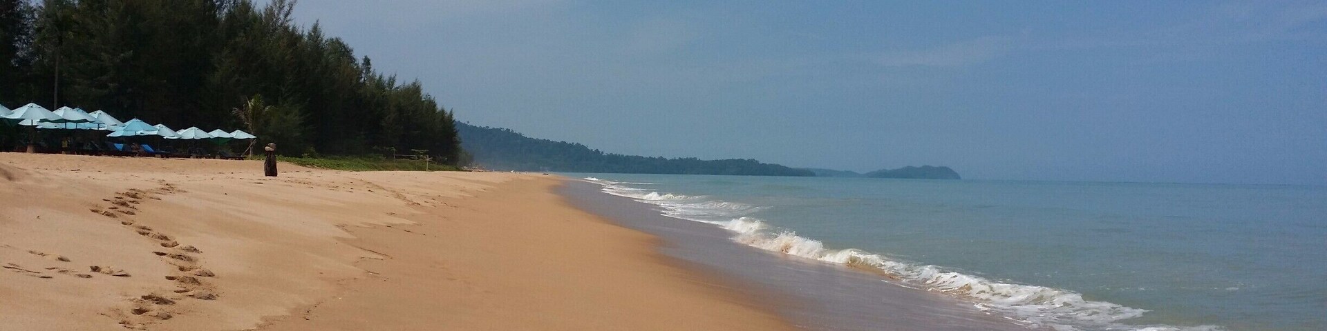 The Tranquility of total Isolation. A 4 kms beach all to yourself and those were my footprints. Shot taken in front of Khao Lak Orchid Beach Resort.