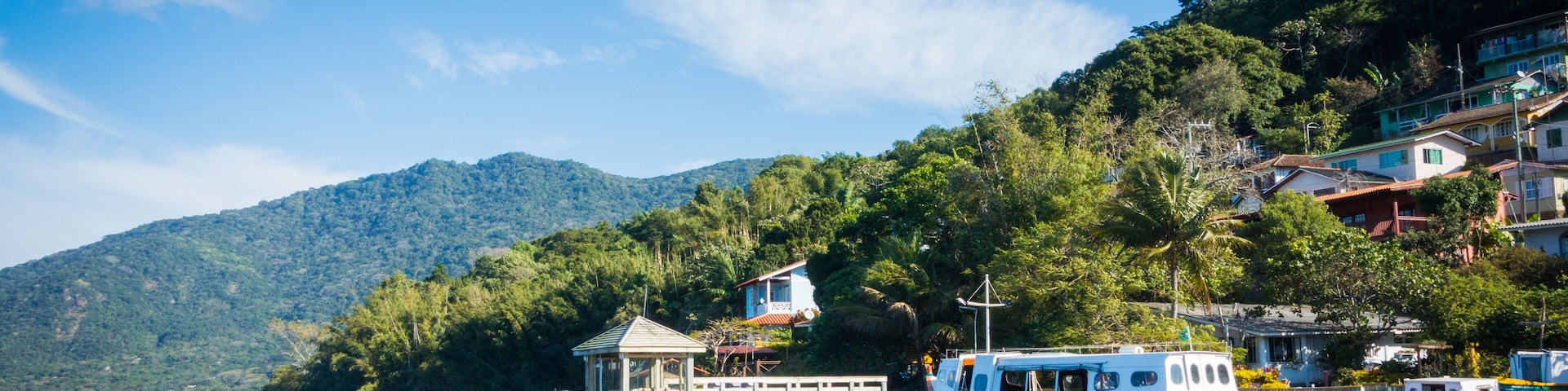 Boat on the lake. Costa da Lagoa. Lagoa da Conceicao, Florianopolis, Brazil.; Shutterstock ID 460353583