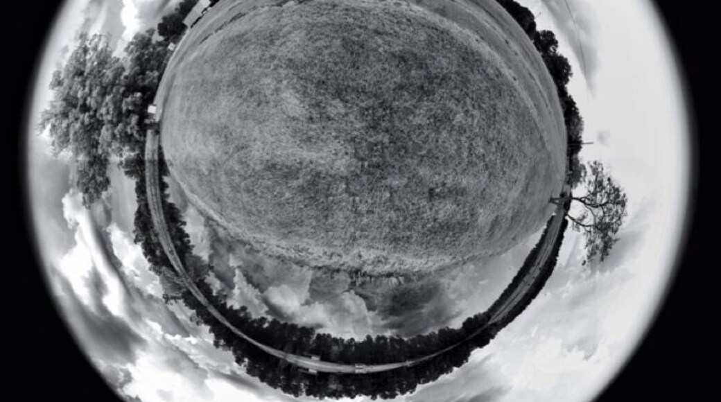 I call this smiling world. I Went out to the park and tried it, I think you all will enjoy it as well. I want to try it in an urban setting soon. I'm going to show you how to do this fun little trick.
1) take a 360 degree panorama (any pano app).
2) take panorama and flip it, so sky is on bottom of picture.
3) either use polarizing filter in app or on computer, this will create circular effect.(pc/Mac: adobe PS is what I used, but I know most photo edit programs can do it.)
4) retouch, enjoy!