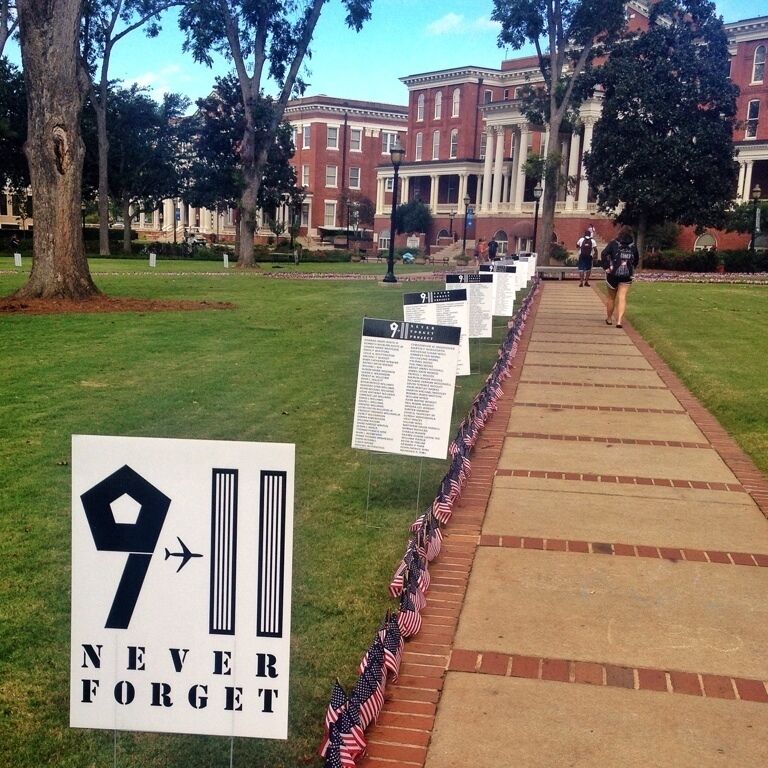 At Georgia College State University roughly half the school, members of the community, and Alumni came together to remember that eleven years ago this country will never forget those we lost and what it means. 

And now, what more recent tragedies can also never be forgotten, just remembered. 