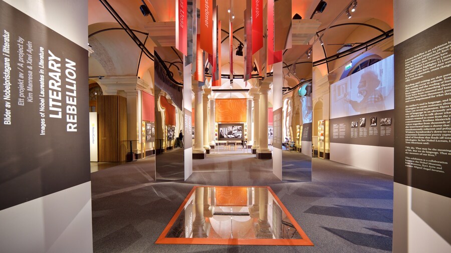 Nobel Museum featuring interior views