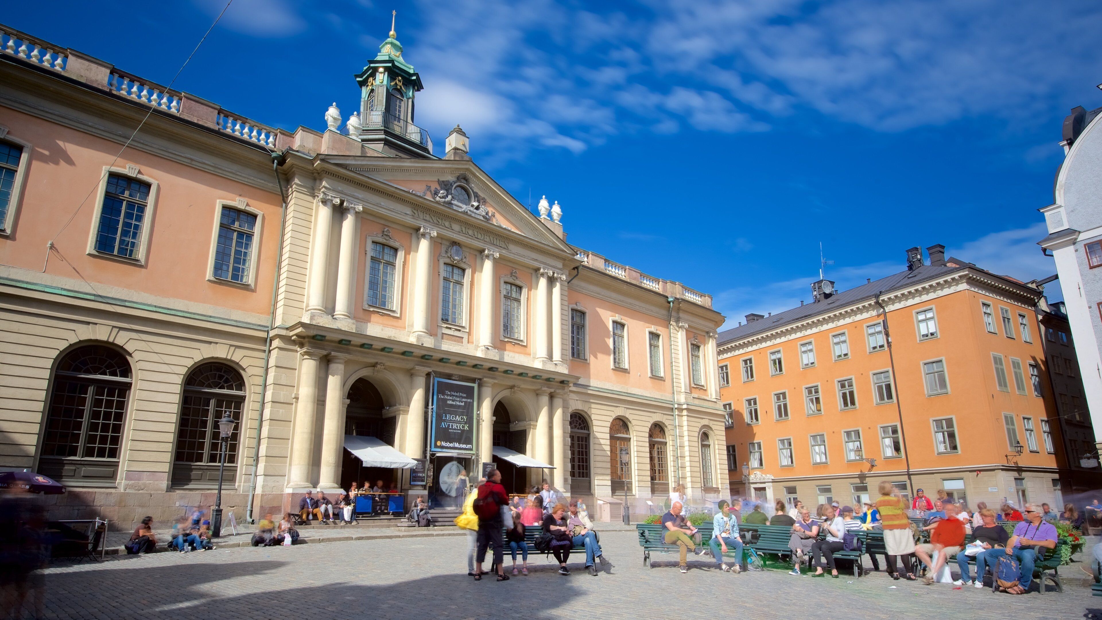 Nobel Museum featuring a square or plaza