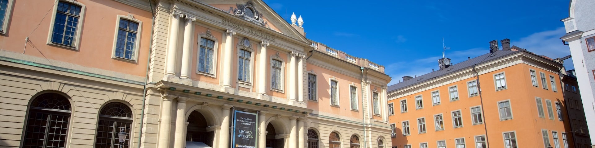 Nobel Museum featuring a square or plaza