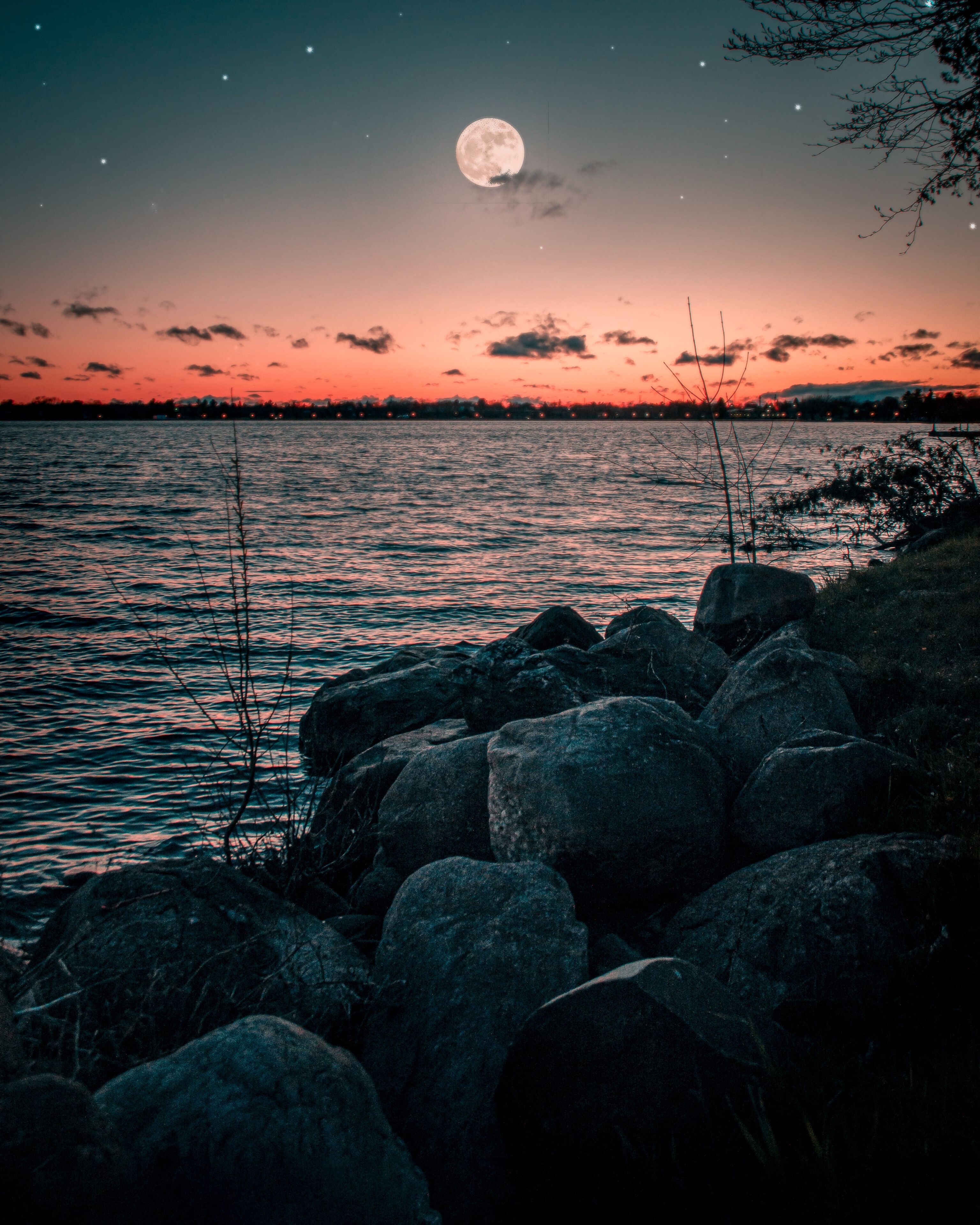 Sunset over Lake Cadillac 