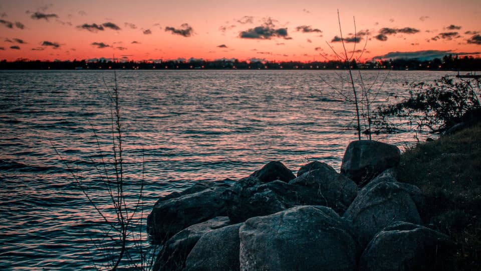 Sunset over Lake Cadillac