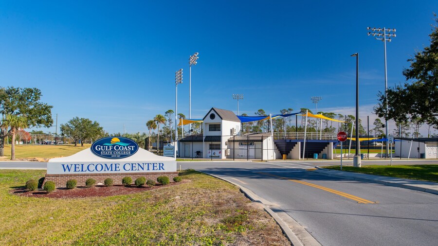 Gulf Coast State College featuring signage