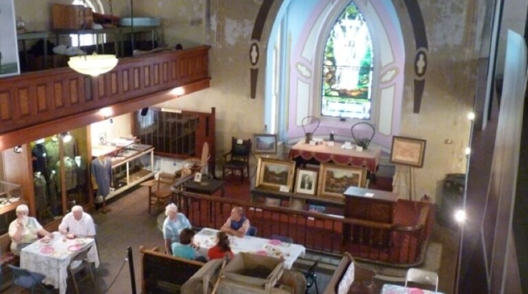 Strawberry Tea at St Paul Museum, lovely, friendly people members of the North Randolph Historical Society And Museum www.stpaulmuseum.org