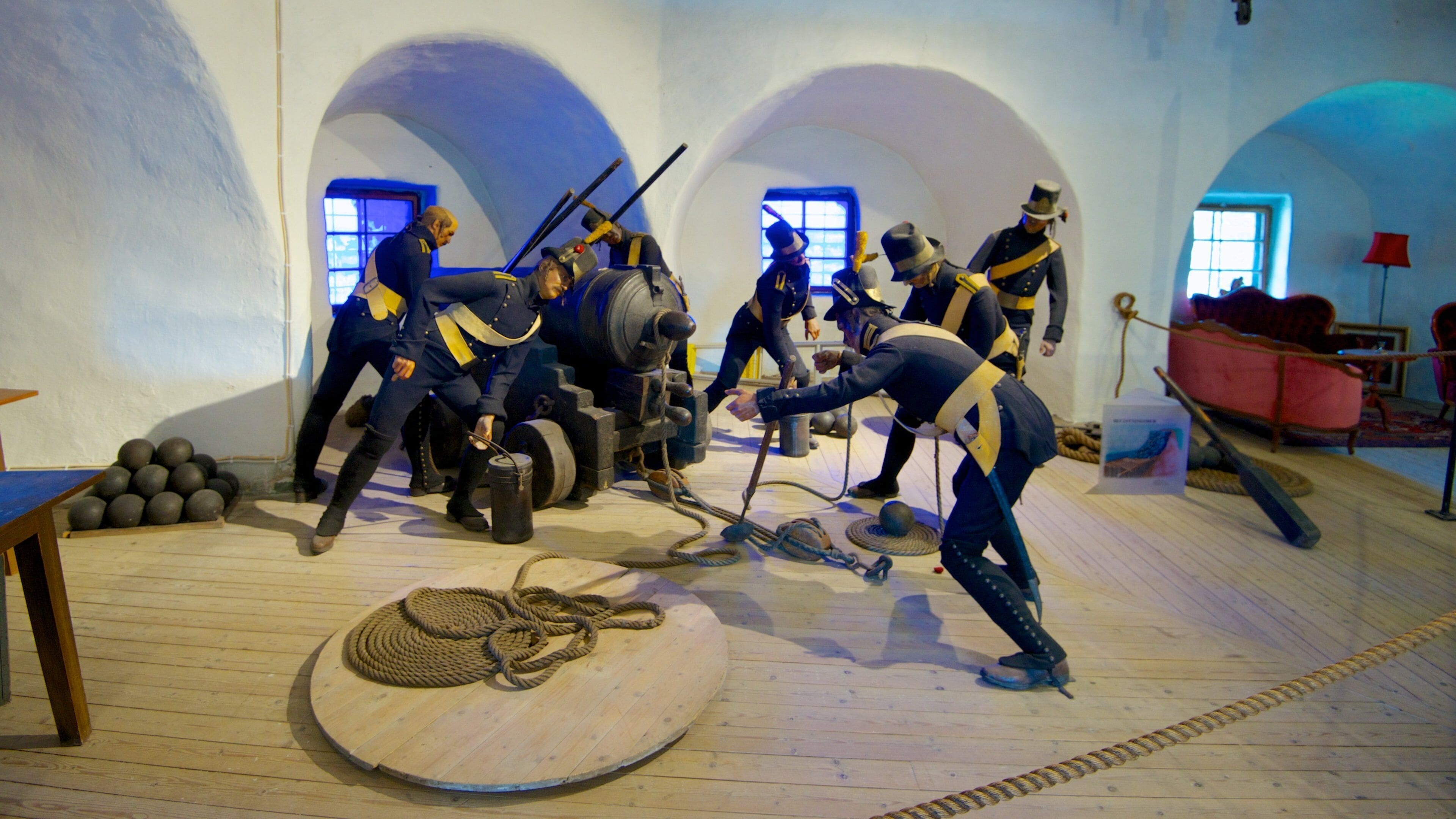 Skansen Kronan showing interior views