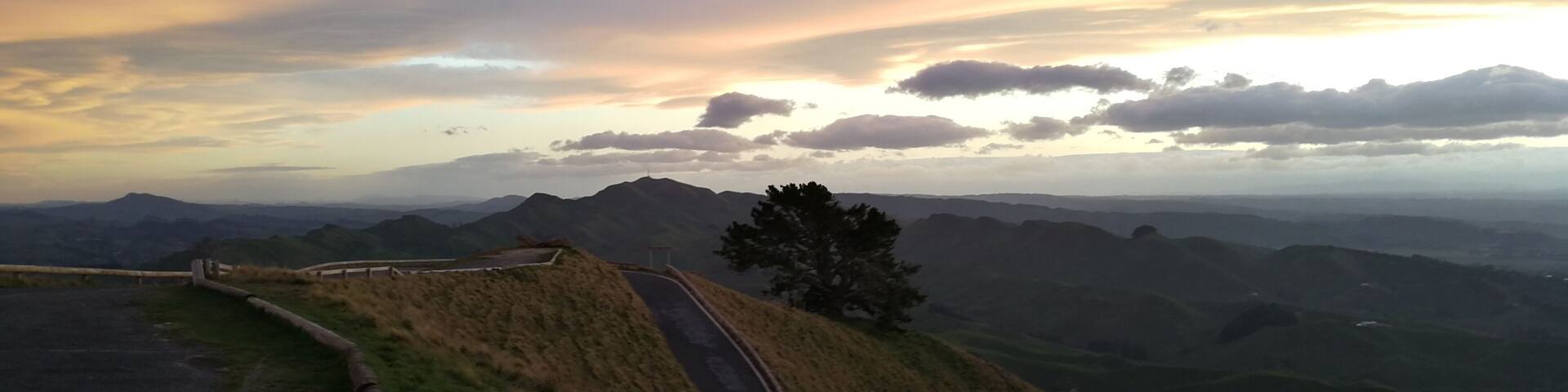 Te Mata Peak, Hawkes Bay at sunset.