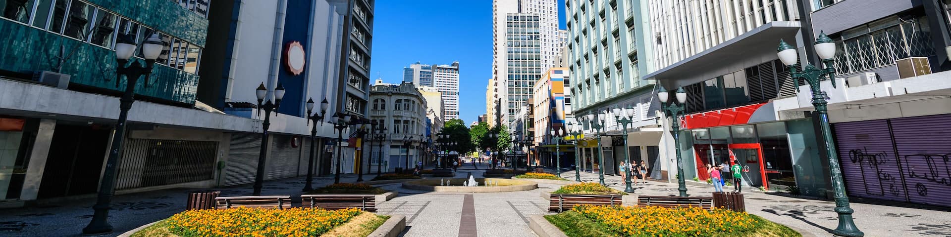 Downtown in Curitiba, Brazil; Shutterstock ID 438575731