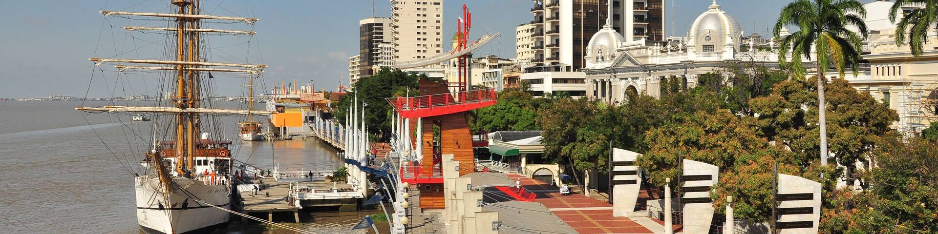 The river front of Guayaquil