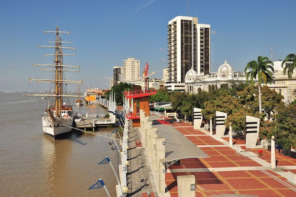 The river front of Guayaquil
