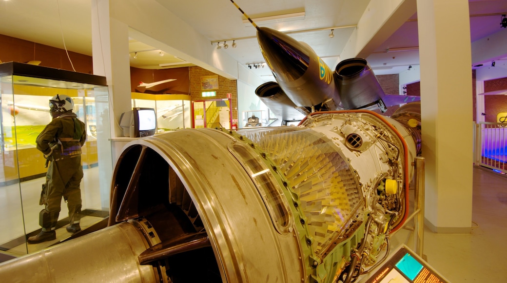Technology and Maritime Museum featuring aircraft and interior views