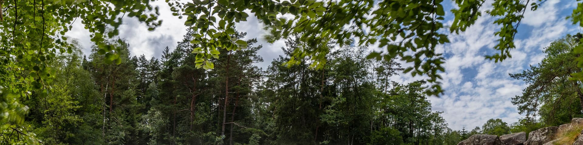 Flammafallet Waterfall near Laholm, Halland, Sweden