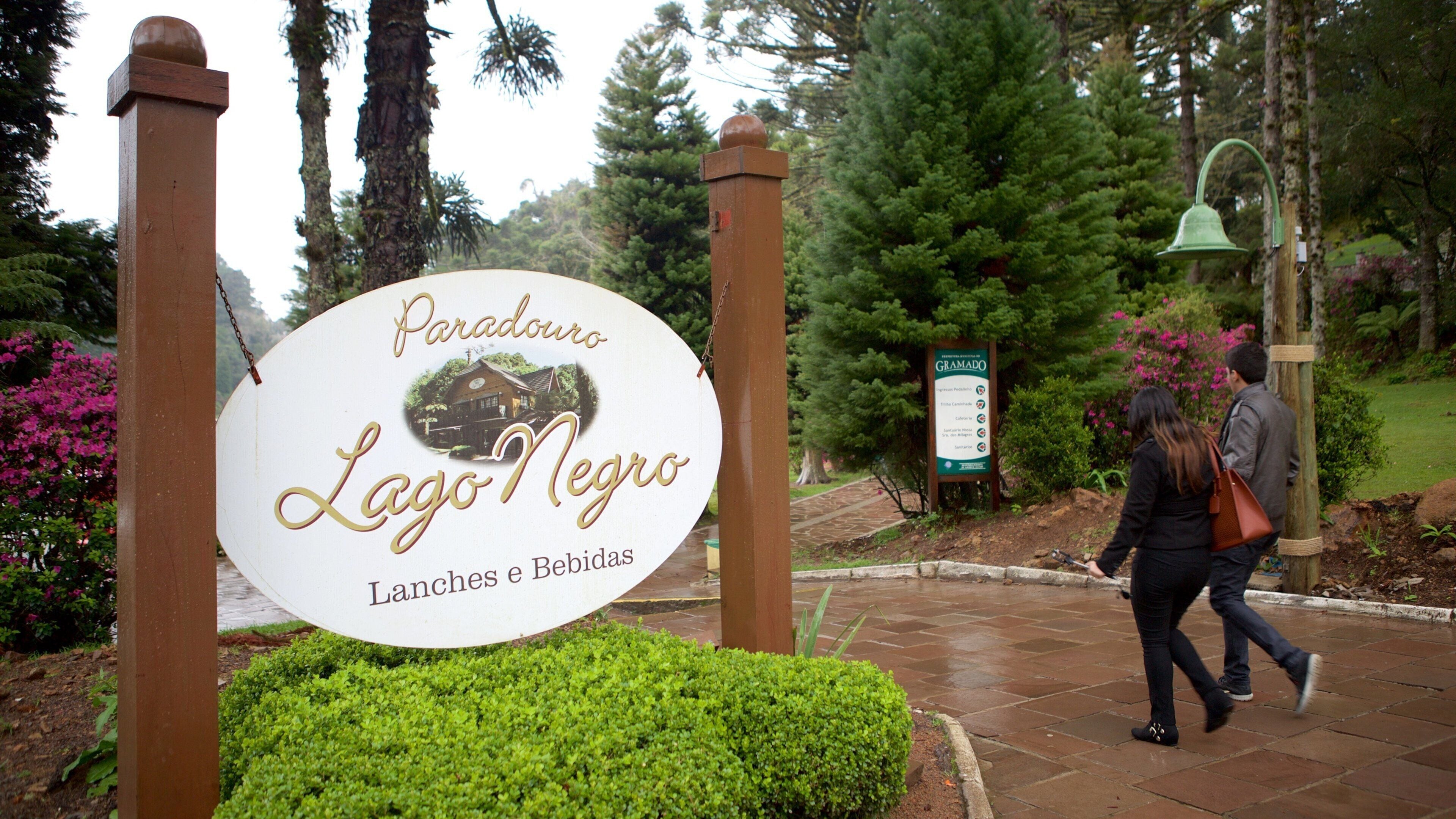 Black Lake Park which includes signage as well as a couple