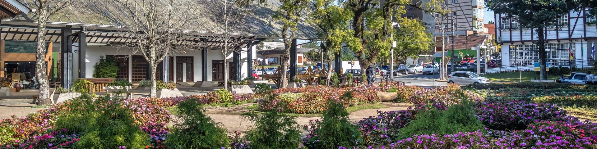 Flower Square (Praça das Flores) - Nova Petropolis, Rio Grande do Sul, Brazil