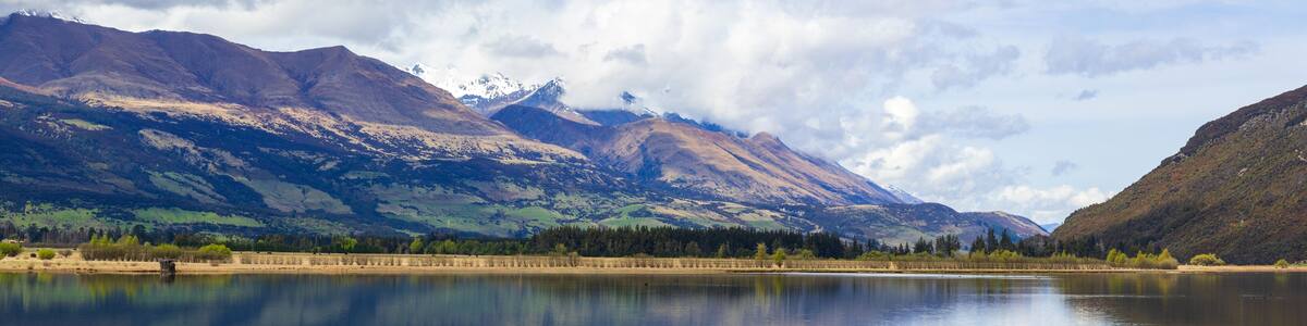Diamond lake near Kinloch, Otago, New Zealand
