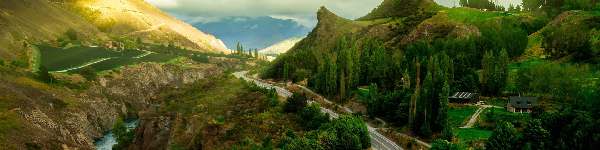 Gibbston Highway Bridge over Kawarau River near Arrowtown, New Zealand