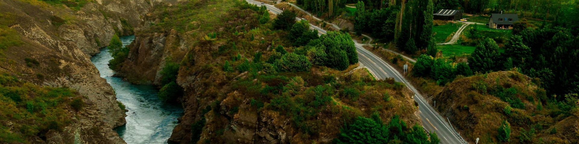 Gibbston Highway Bridge over Kawarau River near Arrowtown, New Zealand