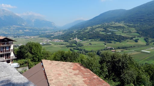 Landscape of Giudicarie viewed from Favrio, a frazione of Fiavè.