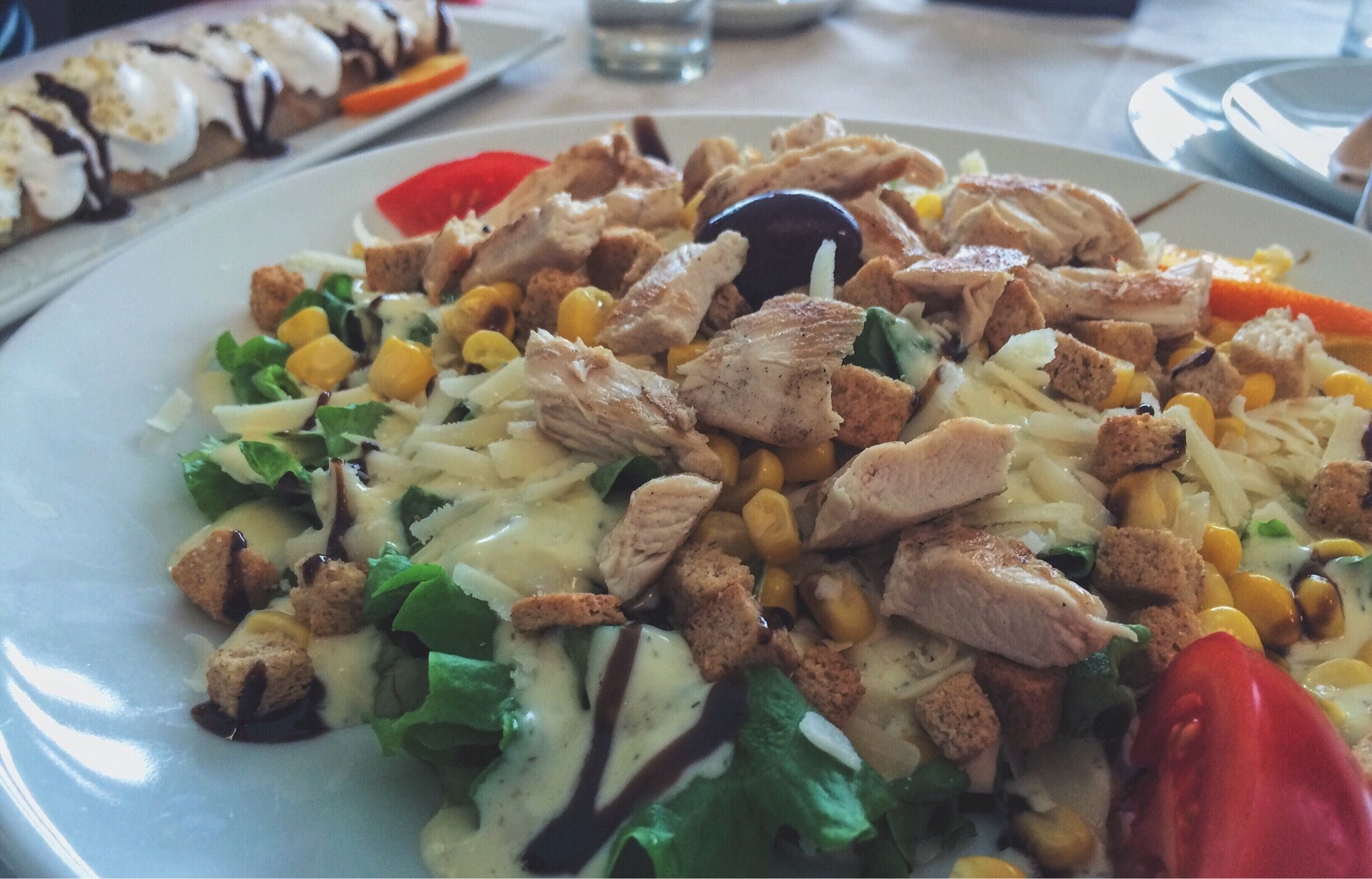 Caesar salad! I recommend the one in Restaurant Longurov, and it costs only 3 euros.