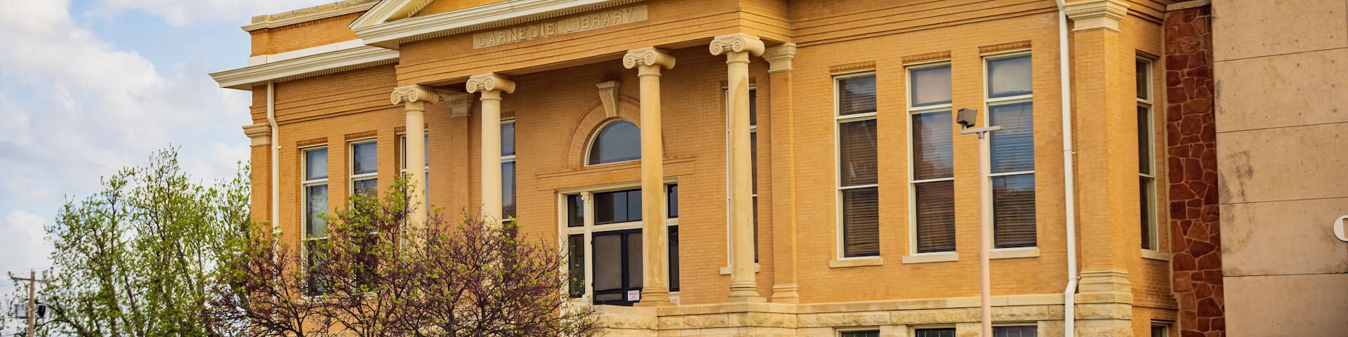 Overcast view of The Carnegie Library